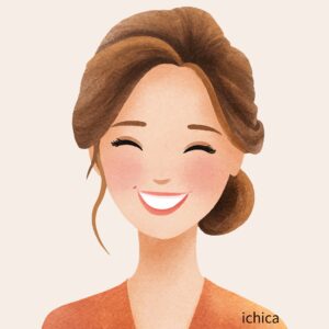 学校司書いちかのプロフィールイラスト