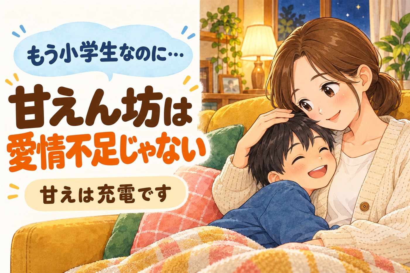 もう小学生なのに…｜甘えん坊は愛情不足じゃない｜甘えは充電です